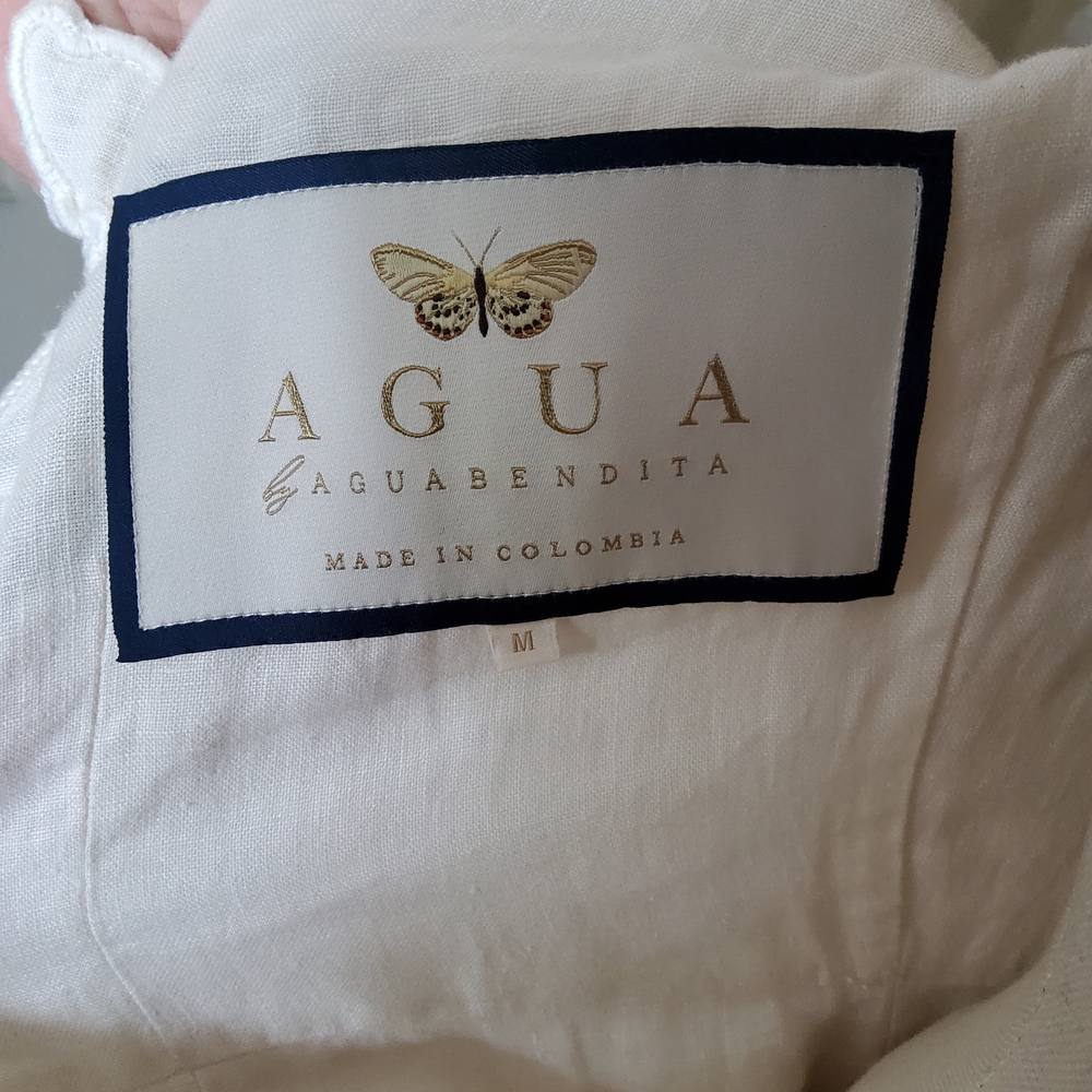 Agua by Agua Bendita Guaba Ranas Embroidered Linen Statement Dress - Picture 11 of 15